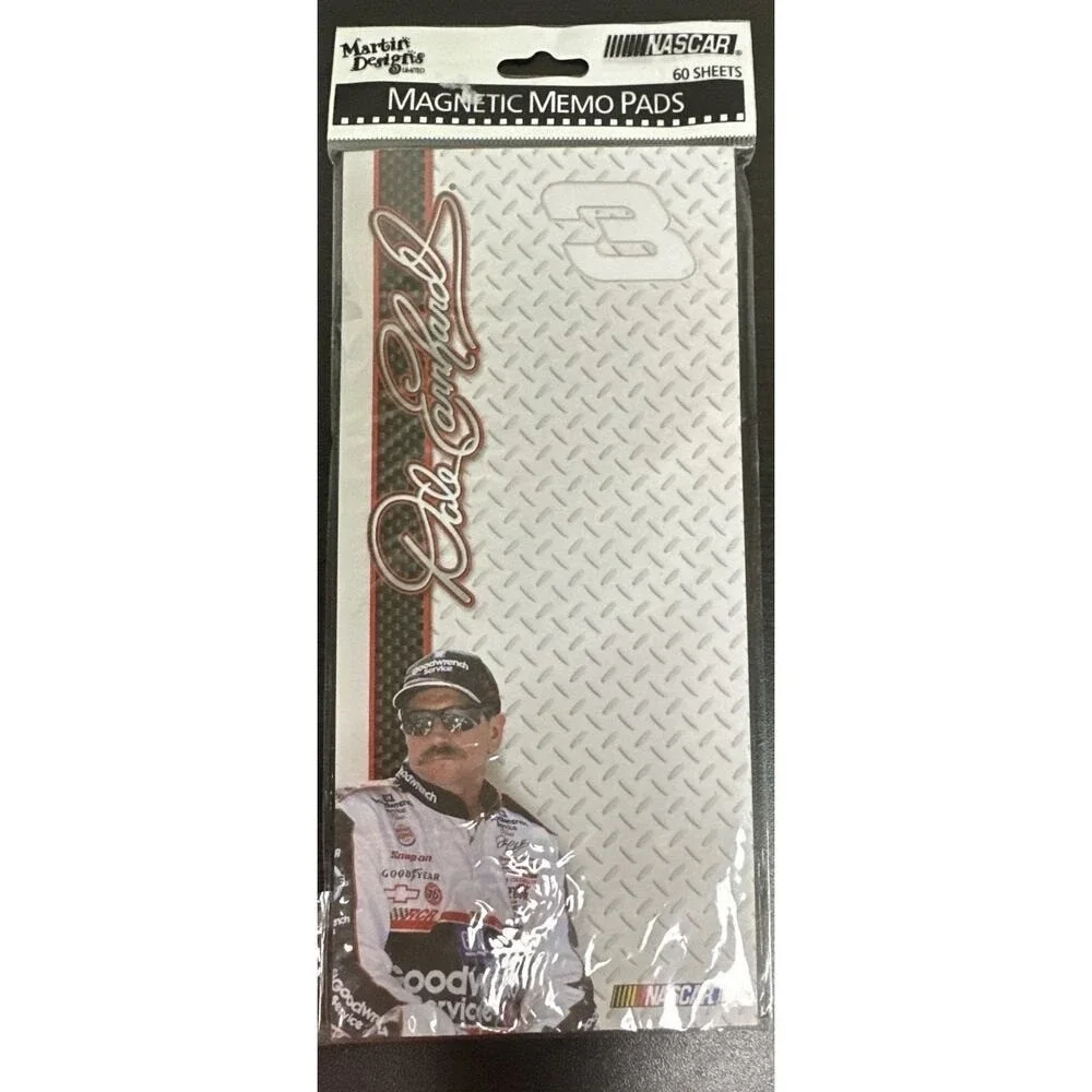 Dale Earnhardt Sr. NASCAR Magnetic Memo Pad Sealed 60 Sheets #3‎ Goodwrench 2002